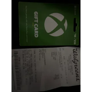 $50.00 USD Xbox Gift Card