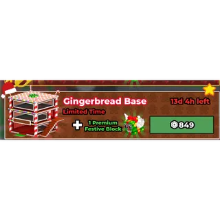 GINGERBREAD BASE + FESTIVE LUCKY BLOCK