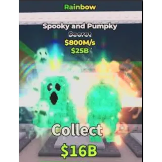 RAINBOW SPOOKY AND PUMPKY CHEAP!!