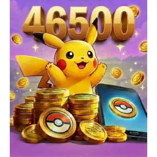 Pokemon GO 46500 PokeCoin Official Top-up | Trustworthy & Instant Delivery