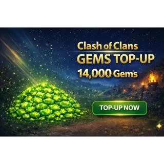 Clash of Clans 14,000 Gems Top-Up