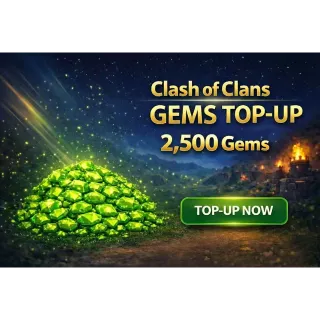 Clash of Clans 2,500 Gems Top-Up