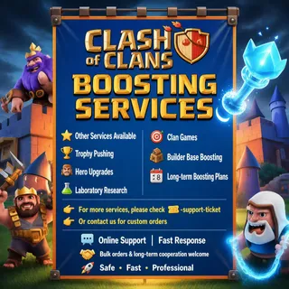 Wall Upgrade | For TH10-11-12-13-14-15-16-17 | Best Value | Fast Completion | Check Description | Safe, 100% Manual