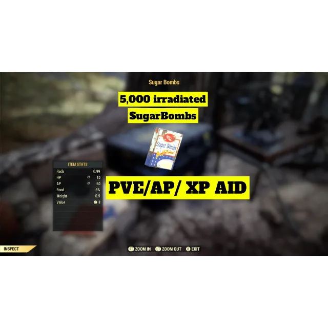 Aid 5k Sugar Bombs Fallout 76 Game Items Gameflip
