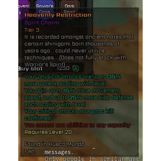 Heavenly Restriction T3 Charm : VV ULTIMATUM
