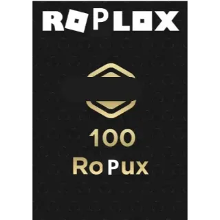 RoPlox 100 RoPux - Global CODE - [INSTANT DELIVERY]