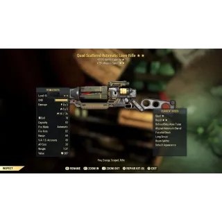 Quad* Faster Fire* LASER RIFLE