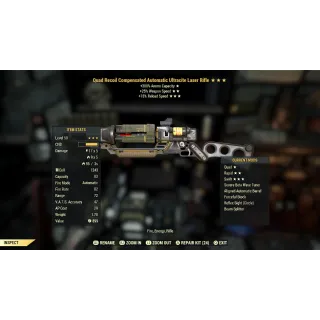 Quad*FFR*+15%Rel* ULTRACITE LASER RIFLE
