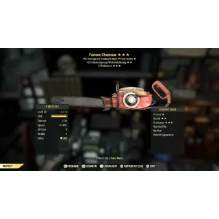 FUR*+25%dmgnotmov*+3End* CHAINSAW