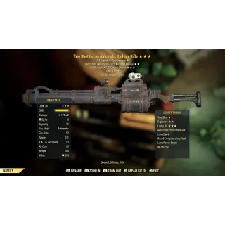 2SHOT*Exp*+15VatsChrg* RAILWAY RIFLE