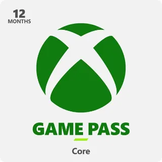 Microsoft Xbox Game Pass 12 month Core Membership | US United States | Digital Code | Automatic Instant Delivery