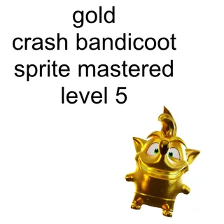 Gold Crash Bandicoot Sprite