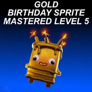 Gold Birthday Sprite