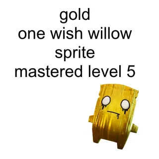 Gold One Wish Willow Sprite