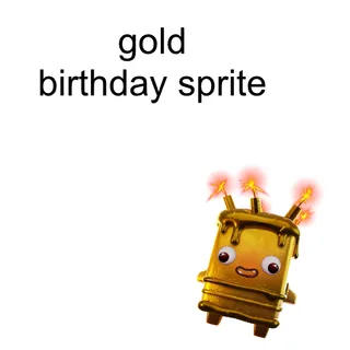 Gold Birthday Sprite