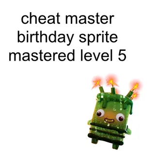 Cheat Master Birthday Sprite