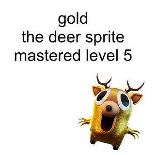 Gold The Deer Sprite