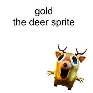 Gold The Deer Sprite