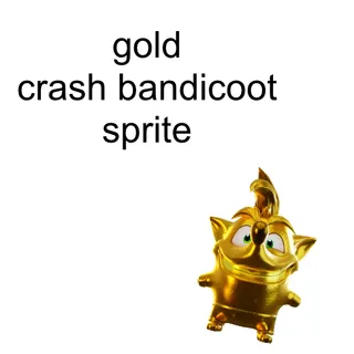 Gold Crash Bandicoot Sprite