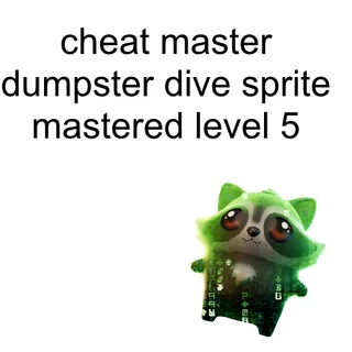 Cheat Master Dumpster Dive Sprite