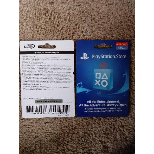 Psn card shop already used