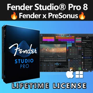 Fender Studio One Pro 8 + FREE PLUGINS 