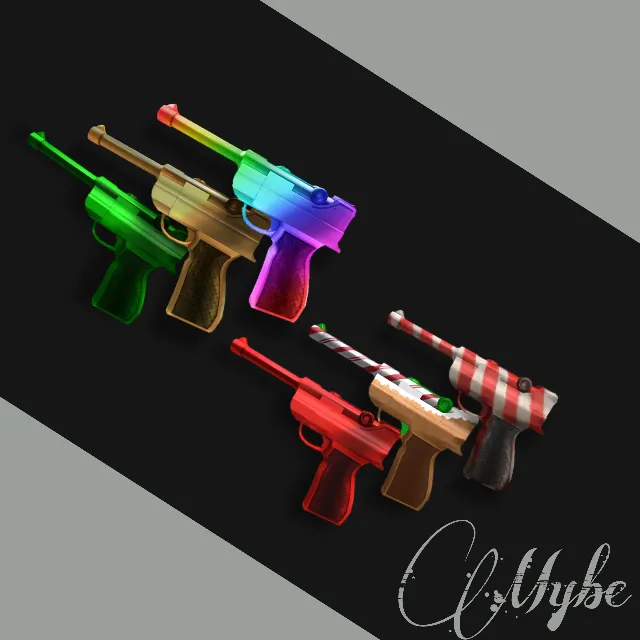 Mm2: Full Luger Set - Roblox Itens de Jogos - Gameflip