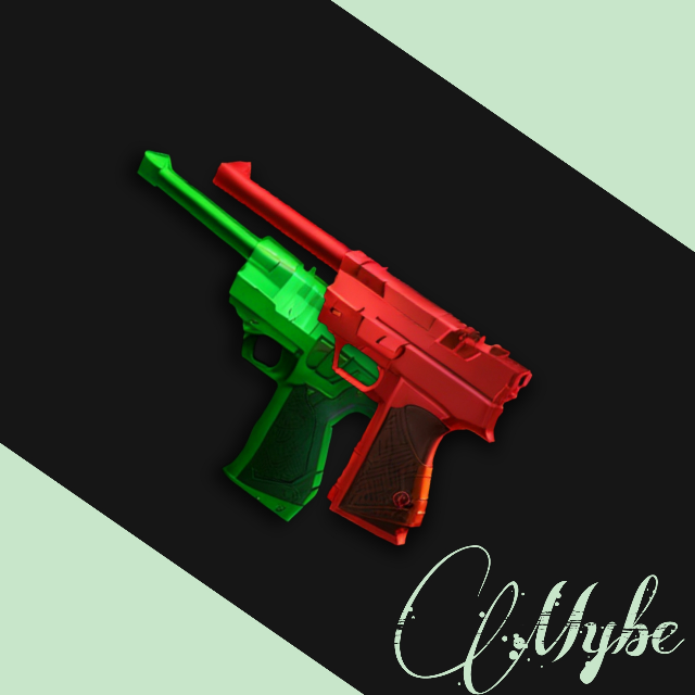 Mm2: Green & Red luger - Murder Mystery 2 Game Items - Gameflip