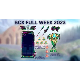 BCX FULL WEEL 2023