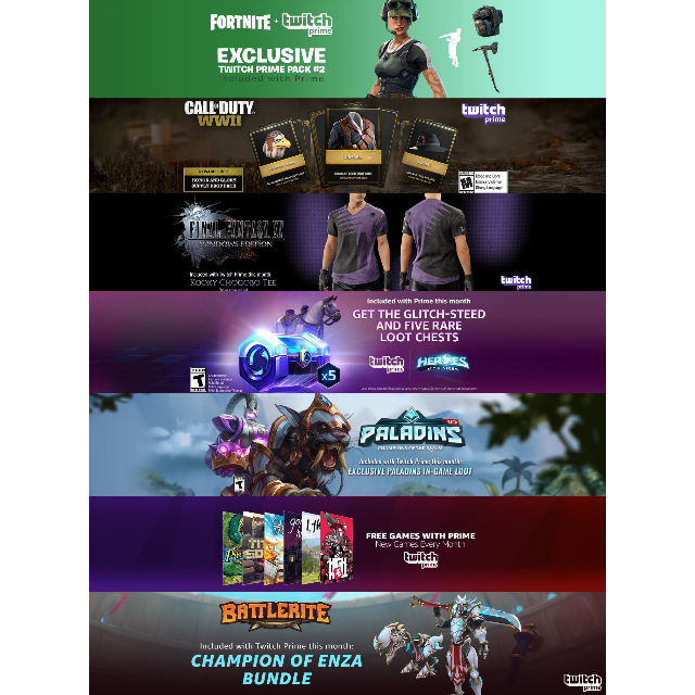 twitch prime loot fortnite skin battlerite cod ww2 ffxv hots and free games instant delivery global - free fortnite loot ps4