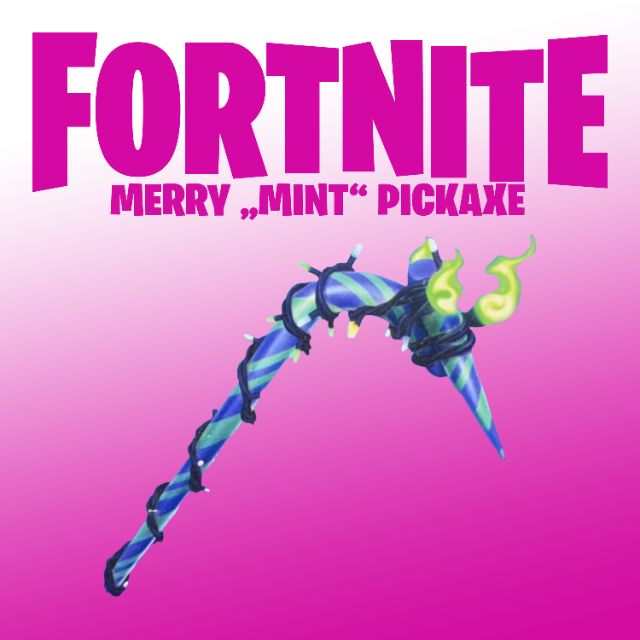 Fortnite Minty Pickaxe - Code - - Other Games - Gameflip