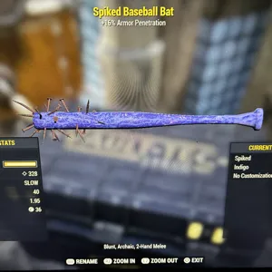 Indigo Baseball Bat