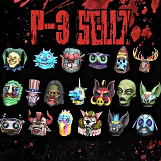 Full Fasnacht Glowing Mask Set