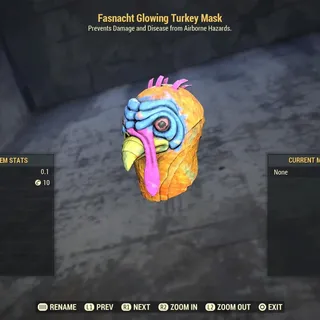 Glowing Turkey Mask