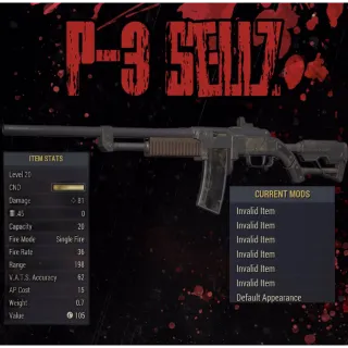 Legacy NW Lvl 20 Max Invalid Combat Rifle