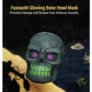 Glowing Bone Head Mask