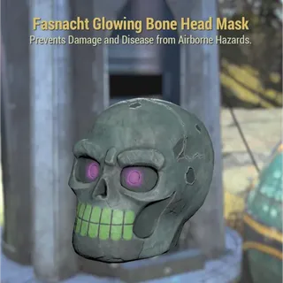 Glowing Bone Head Mask