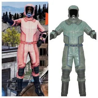 Pink + Teal Hazmat Suit