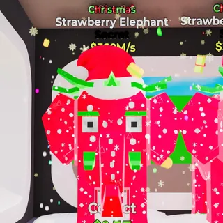 Christmas Strawberry Elephant