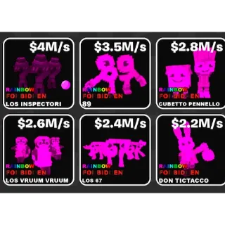 Fortnite Fruits vs. Brainrots Rainbow Bundle