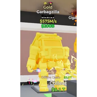 Gold Garbagzilla w/ 2 Traits