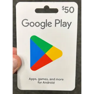 $50 Google Play Gift Card (US Region) – Fast Digital Delivery