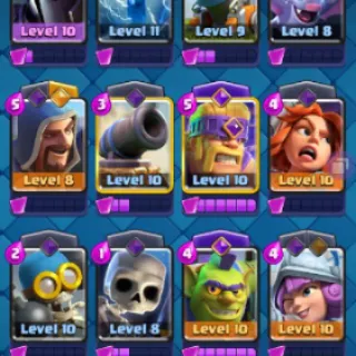 Clash Royale 7K Trophies | Lvl 34 | Evo Witch + GK | 118 Cards
