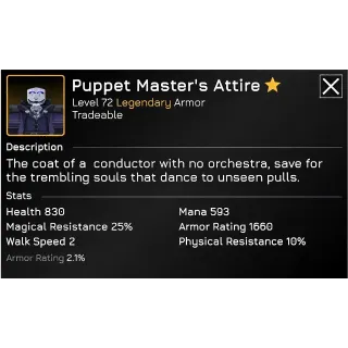 Puppet Master's Attire - Blue Heater 2