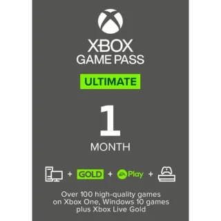 XBOX GAME PASS ULTIMATE - 1 MONTH NON-STACKABLE GLOBAL [WORLDWIDE]