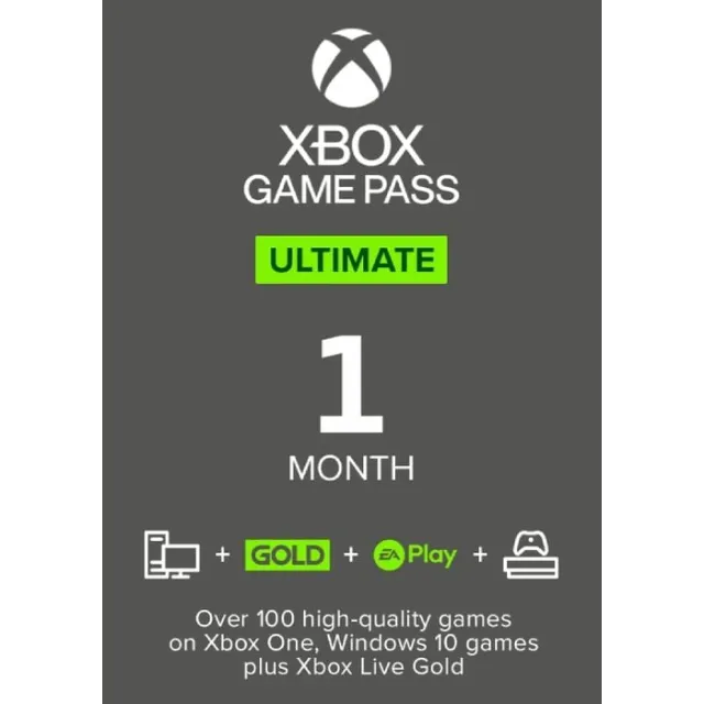 Xbox Game Pass Ultimate 1 month [Windows/Xbox One/Xbox Series] - Xbox ...