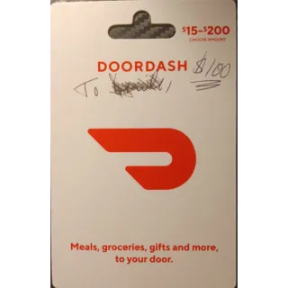 $100.00 USD DoorDash