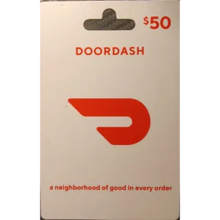 $50.00 USD DoorDash