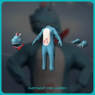 Dinoland Feet and Head  (Blue) | PUBG