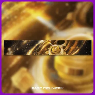 PUBG GOLDEN GALAXY NAMEPLATE